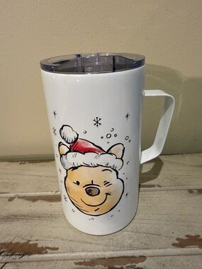 Winnie the Pooh Dear Santa 20 oz. Metal Travel Mug